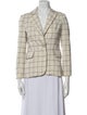Derek Lam 10 Crosby Plaid Print Blazer