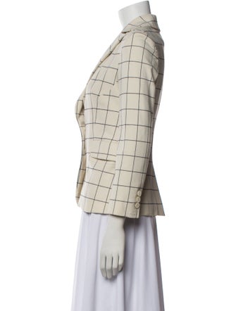 Derek Lam 10 Crosby Plaid Print Blazer