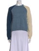 Derek Lam 10 Crosby Wool Colorblock Pattern Sweater