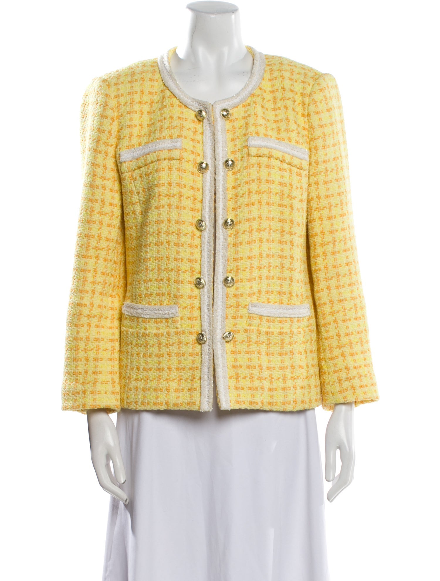 Derek Lam 10 Crosby Tweed Pattern Jacket