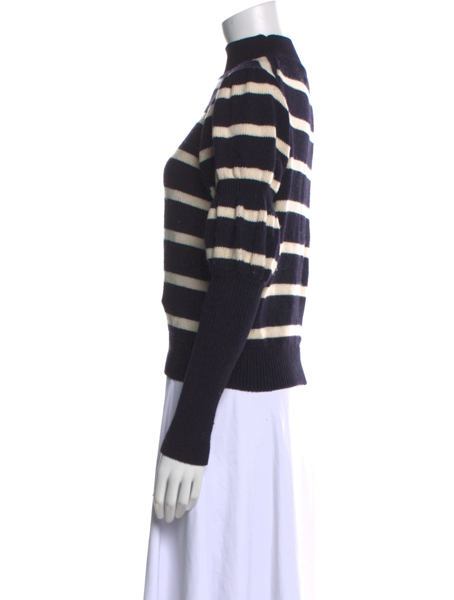 Derek Lam 10 Crosby Merino Wool Striped Sweater