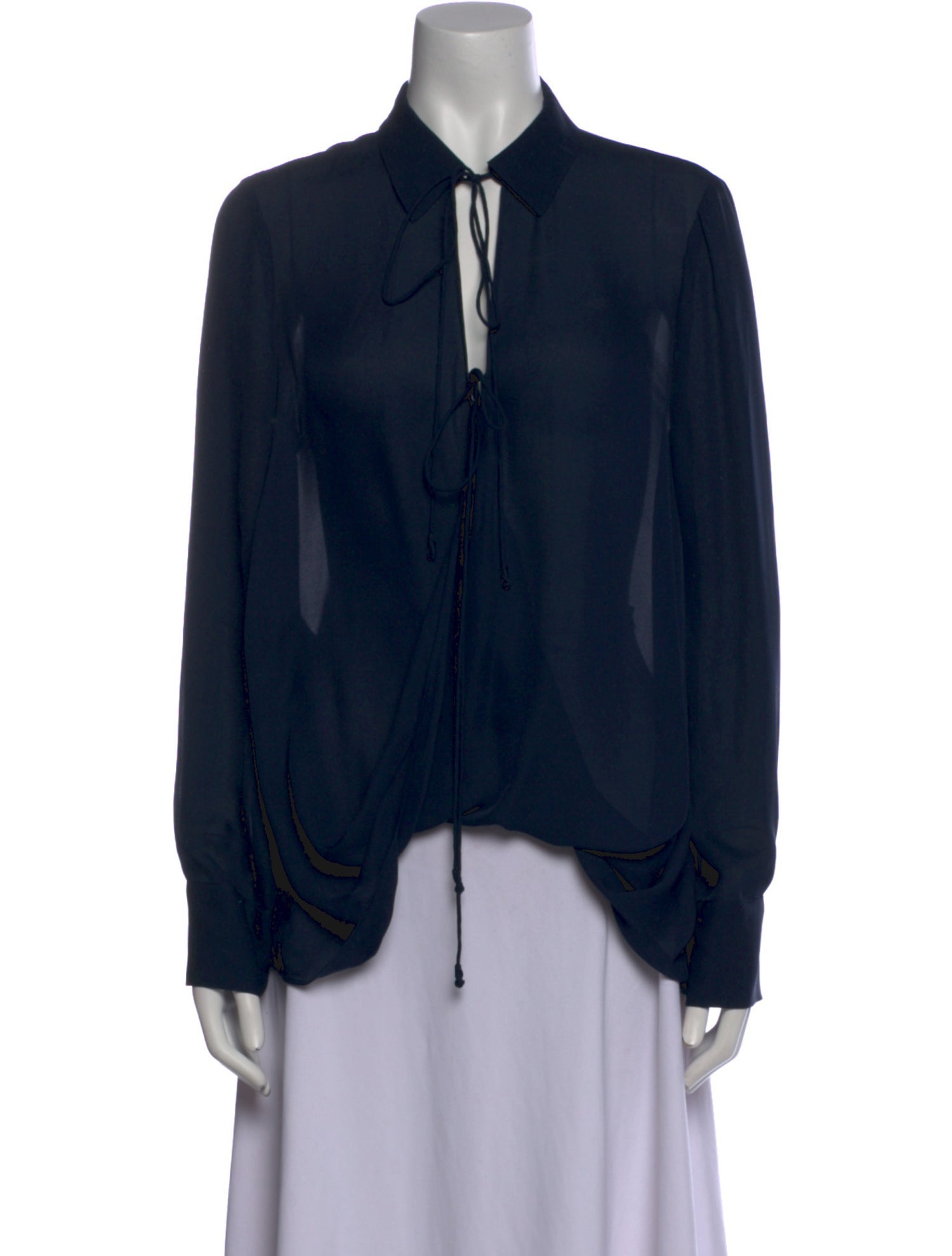 Derek Lam 10 Crosby Silk V-Neck Blouse