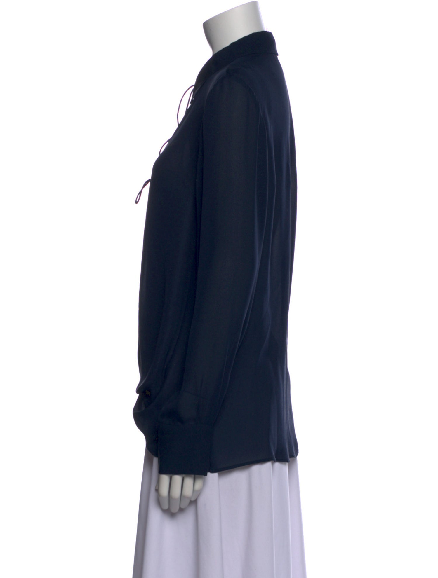 Derek Lam 10 Crosby Silk V-Neck Blouse