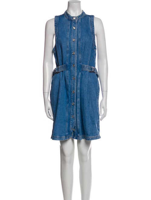 Derek Lam 10 Crosby Mock Neck Mini Dress