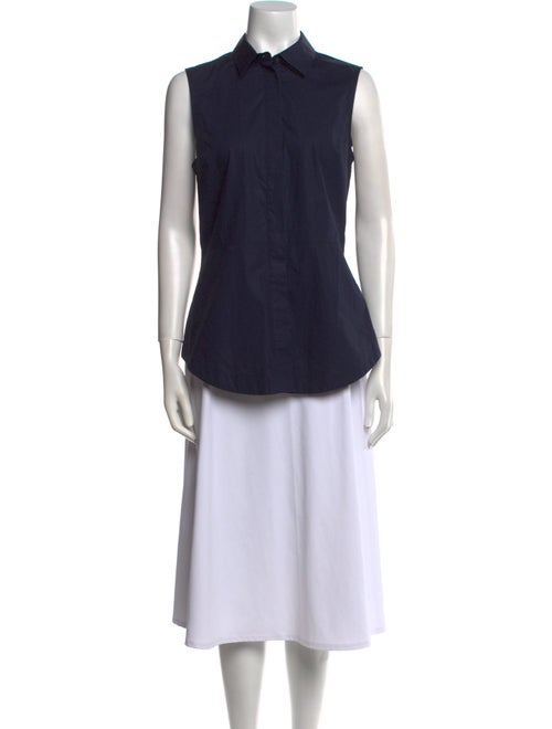 Derek Lam 10 Crosby Sleeveless Button-Up Top