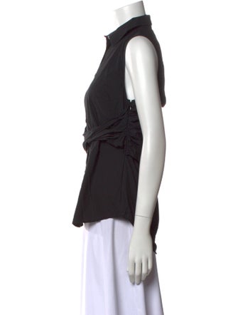Derek Lam 10 Crosby Sleeveless Button-Up Top