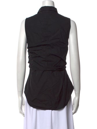 Derek Lam 10 Crosby Sleeveless Button-Up Top