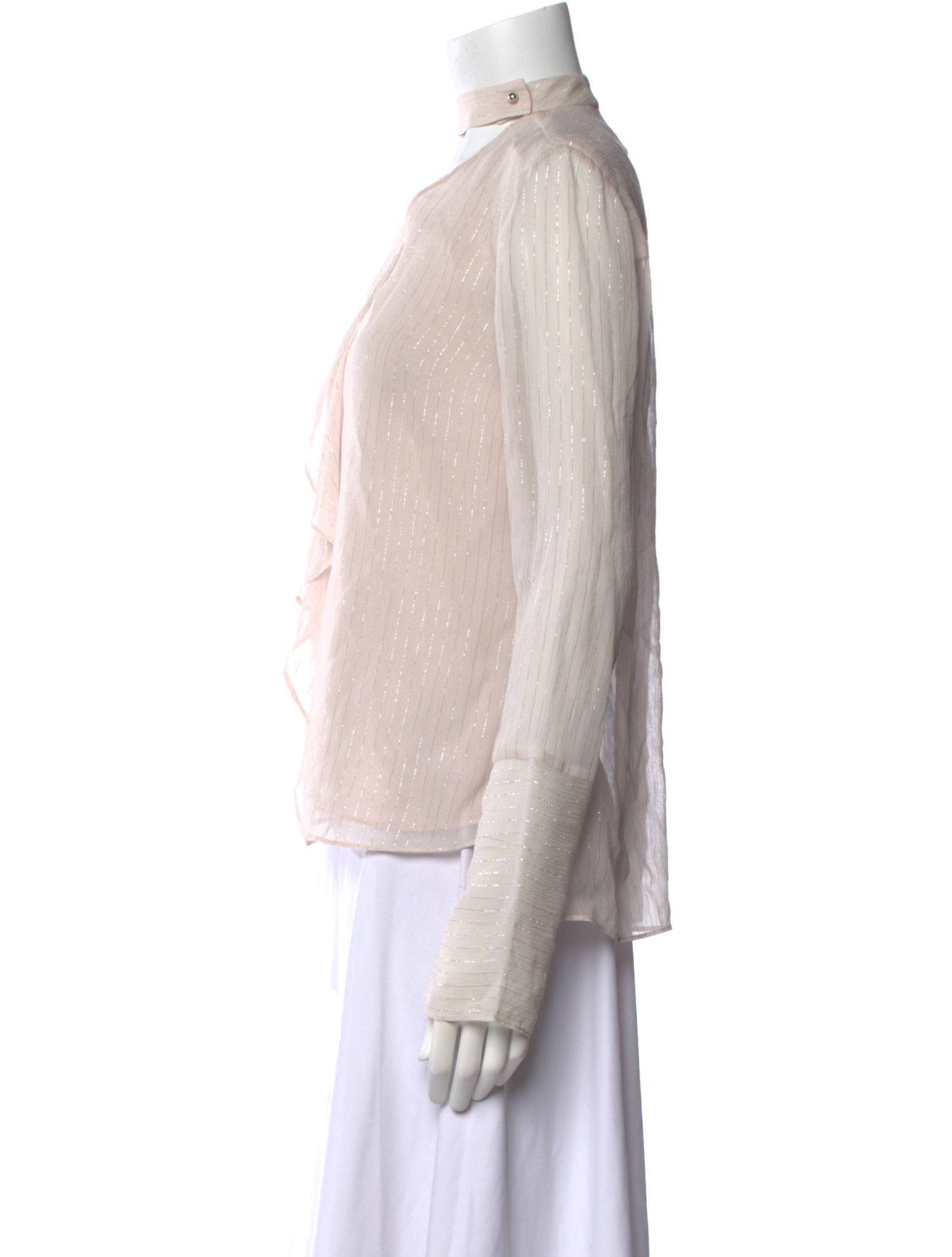 Derek Lam 10 Crosby Silk V-Neck Blouse