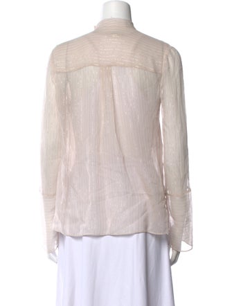 Derek Lam 10 Crosby Silk V-Neck Blouse