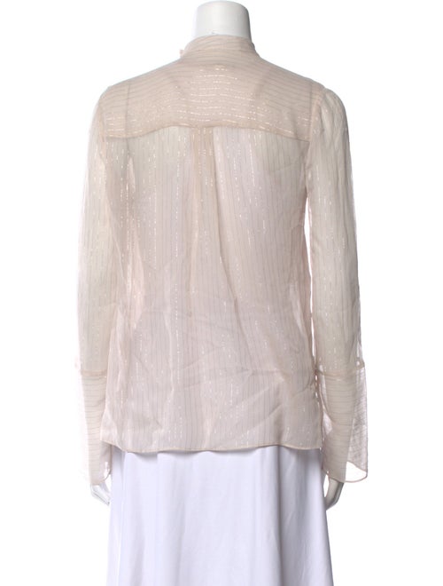 Derek Lam 10 Crosby Silk V-Neck Blouse