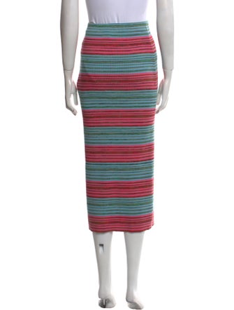 Derek Lam 10 Crosby Striped Midi Length Skirt