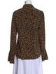 Derek Lam 10 Crosby Silk Printed Button-Up Top