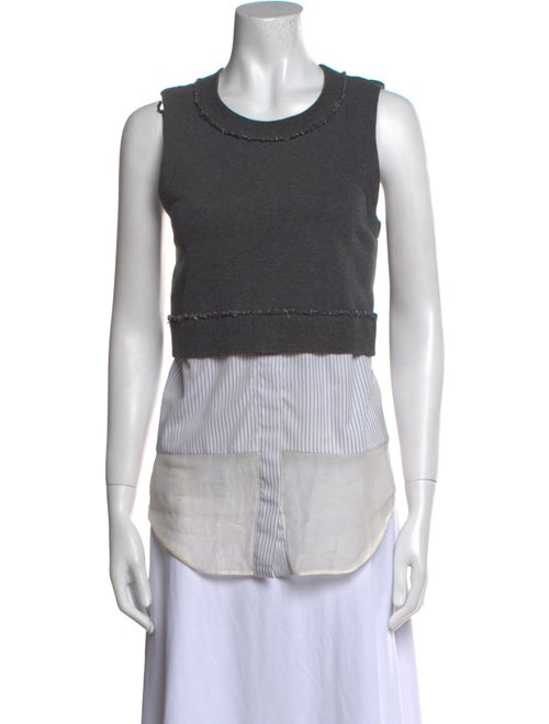 Derek Lam 10 Crosby Scoop Neck Sleeveless Top