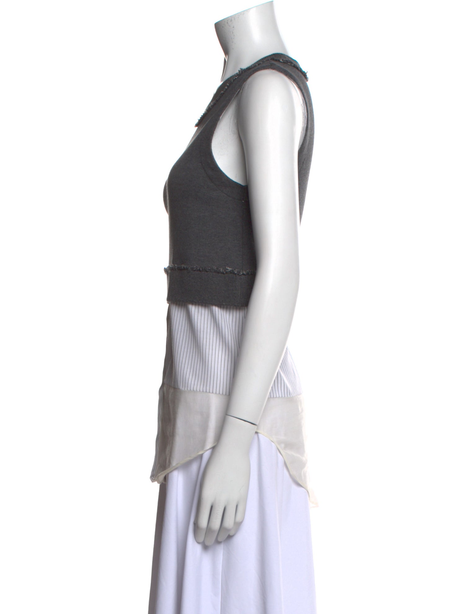 Derek Lam 10 Crosby Scoop Neck Sleeveless Top