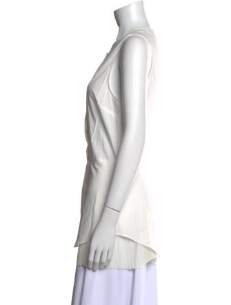 Derek Lam 10 Crosby Crew Neck Sleeveless Tunic
