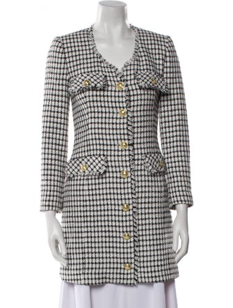 Derek Lam 10 Crosby Houndstooth Print Coat