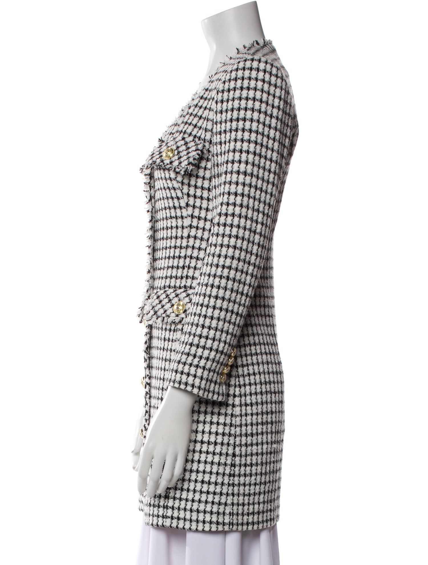 Derek Lam 10 Crosby Houndstooth Print Coat