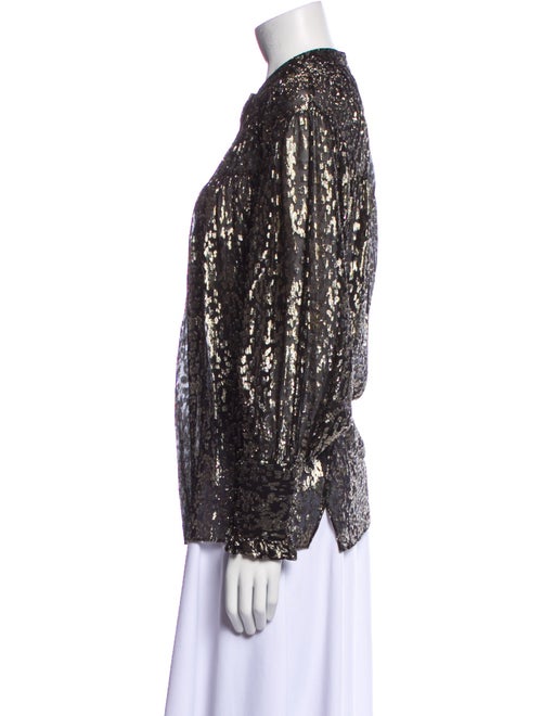 Derek Lam 10 Crosby Silk Printed Blouse