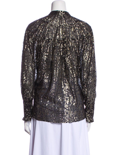 Derek Lam 10 Crosby Silk Printed Blouse