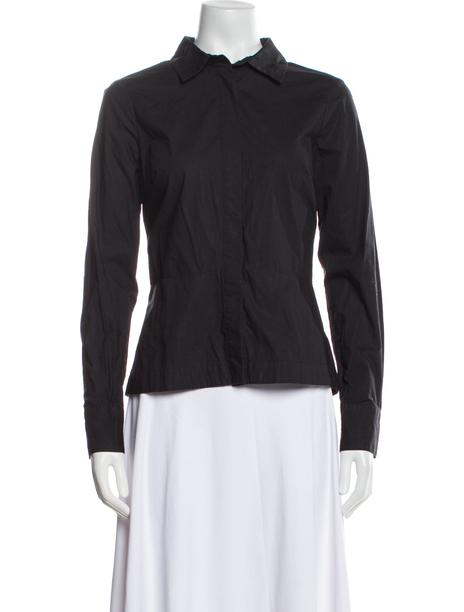 Derek Lam 10 Crosby Long Sleeve Button-Up Top