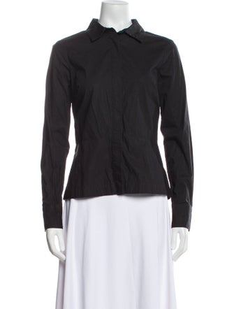 Derek Lam 10 Crosby Long Sleeve Button-Up Top