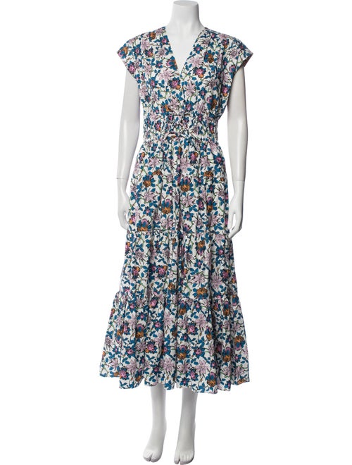 Derek Lam 10 Crosby Floral Print Long Dress