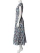Derek Lam 10 Crosby Floral Print Long Dress