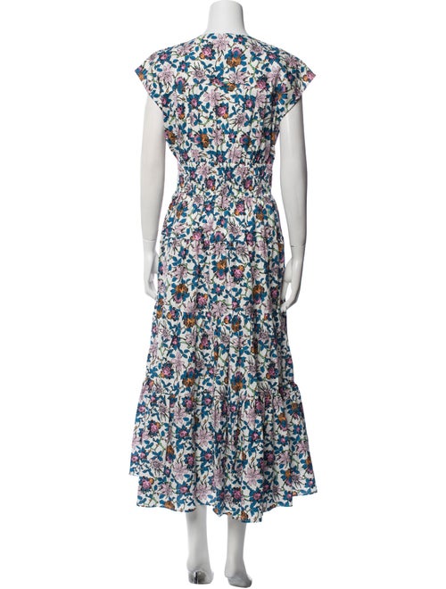 Derek Lam 10 Crosby Floral Print Long Dress