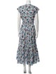 Derek Lam 10 Crosby Floral Print Long Dress