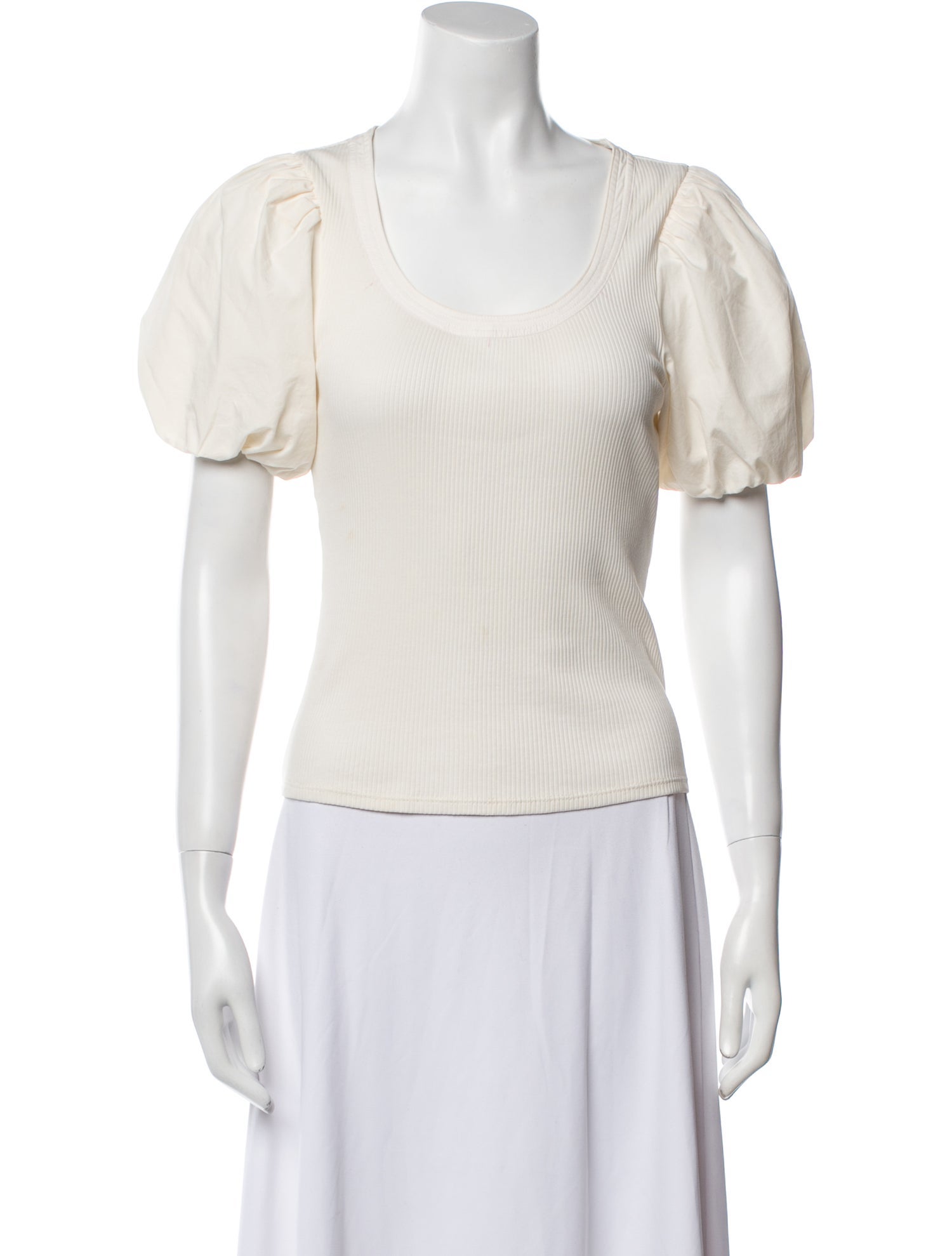 Derek Lam 10 Crosby Scoop Neck Short Sleeve T-Shirt