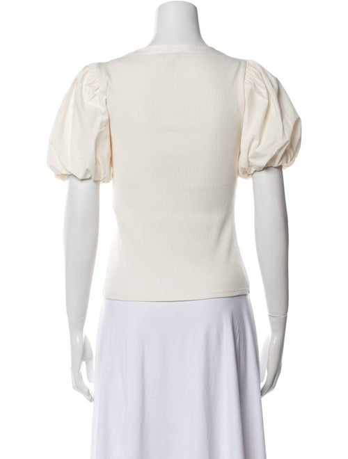 Derek Lam 10 Crosby Scoop Neck Short Sleeve T-Shirt