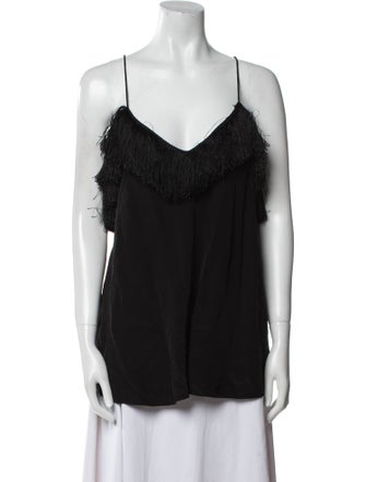 Derek Lam 10 Crosby Silk V-Neck Top