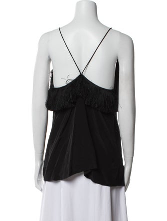 Derek Lam 10 Crosby Silk V-Neck Top