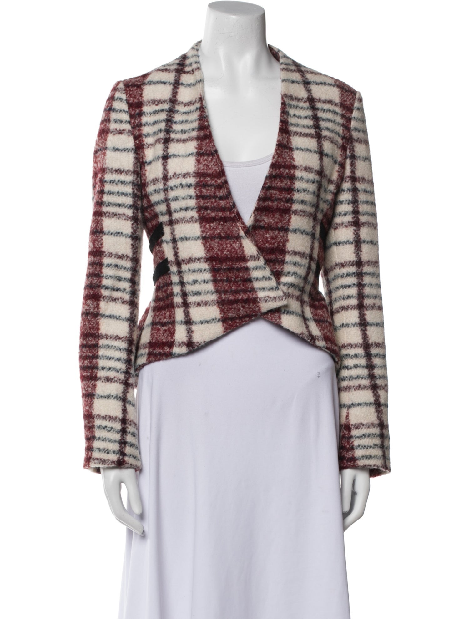 Derek Lam 10 Crosby Plaid Print Blazer