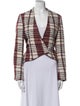 Derek Lam 10 Crosby Plaid Print Blazer