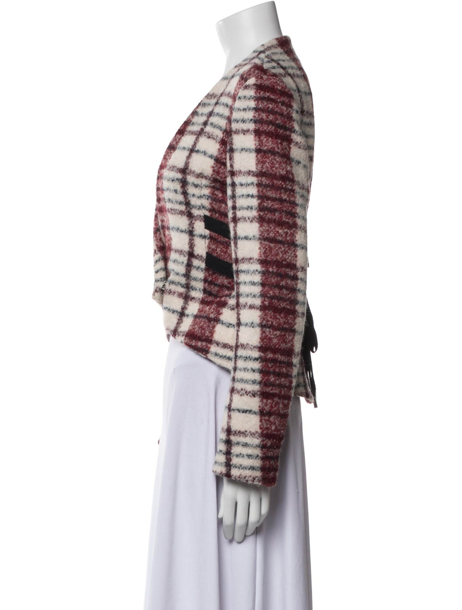 Derek Lam 10 Crosby Plaid Print Blazer