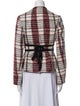 Derek Lam 10 Crosby Plaid Print Blazer