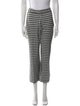 Derek Lam 10 Crosby Plaid Print Wide Leg Pants