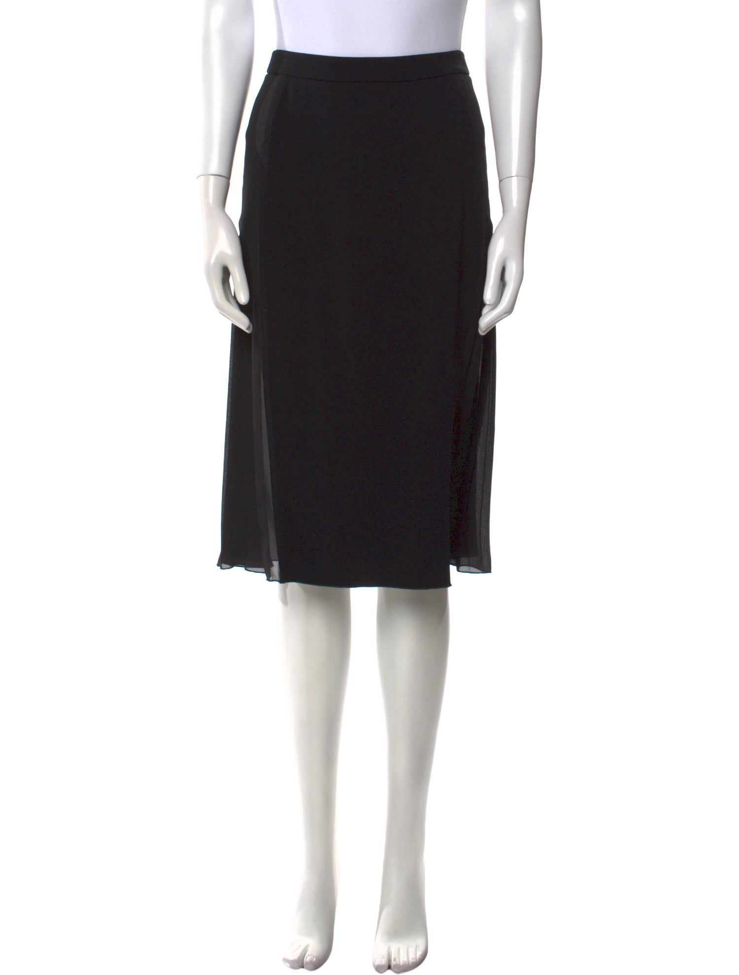 Derek Lam 10 Crosby Pleated Accents Knee-Length Skirt
