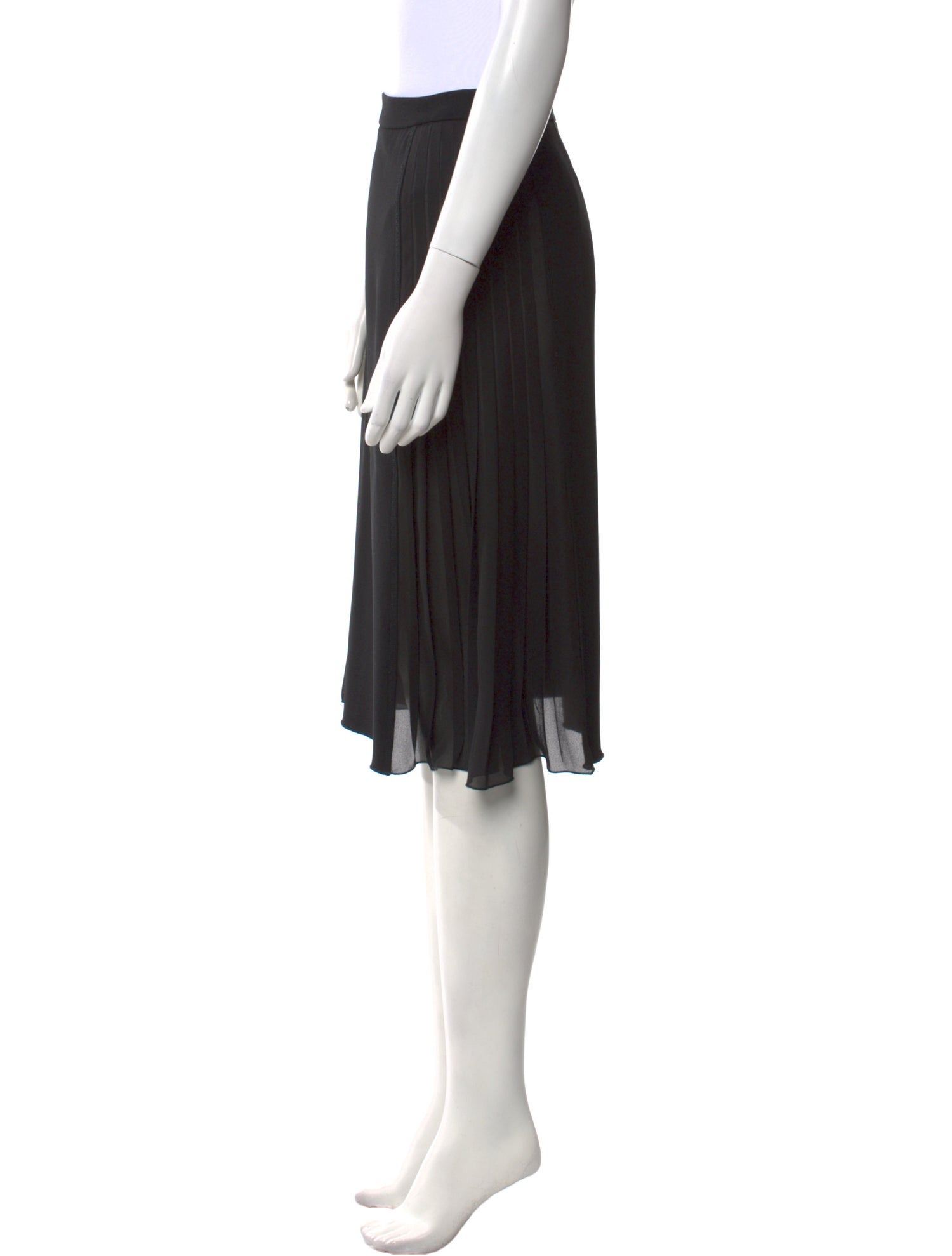 Derek Lam 10 Crosby Pleated Accents Knee-Length Skirt