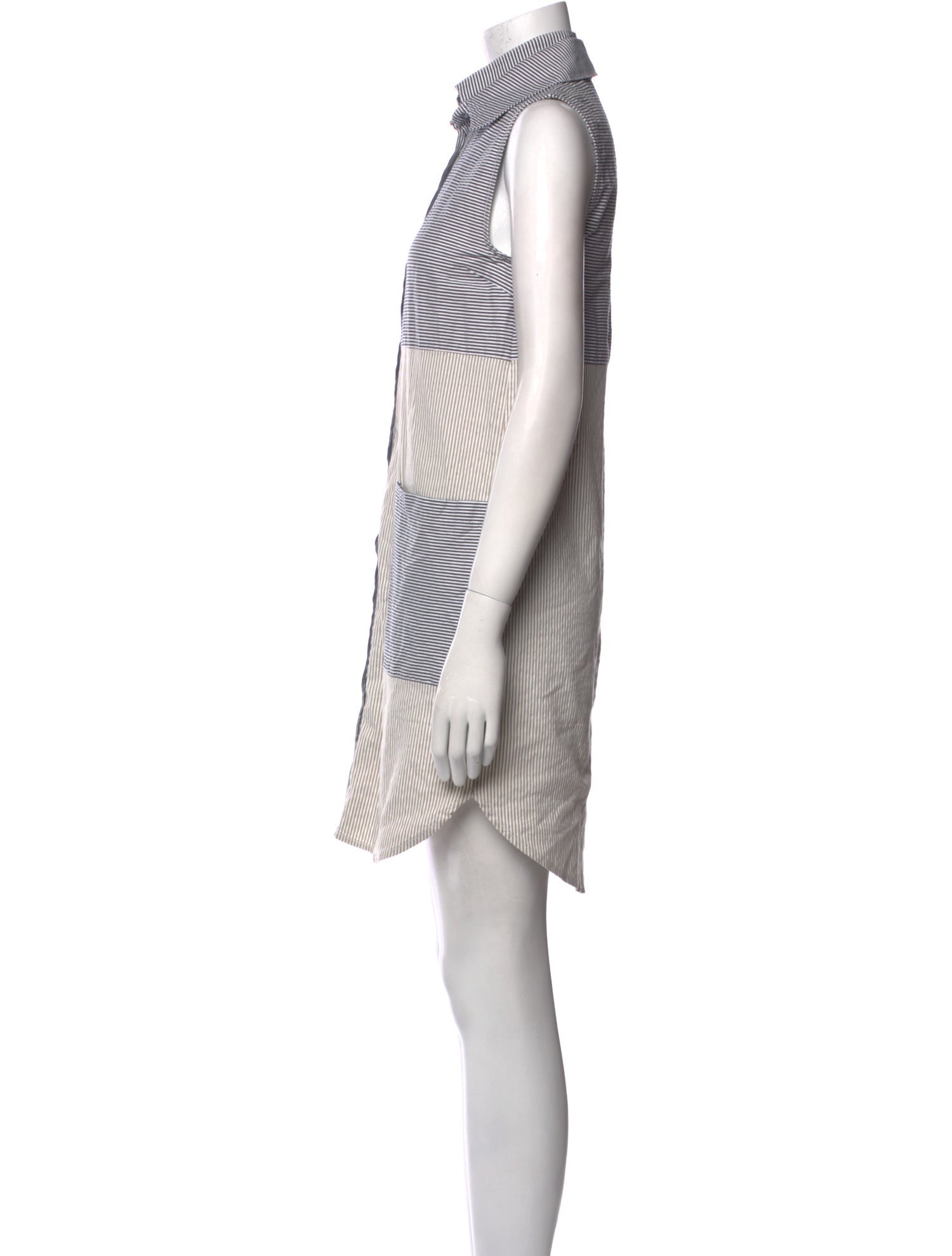 Derek Lam 10 Crosby Striped Knee-Length Dress