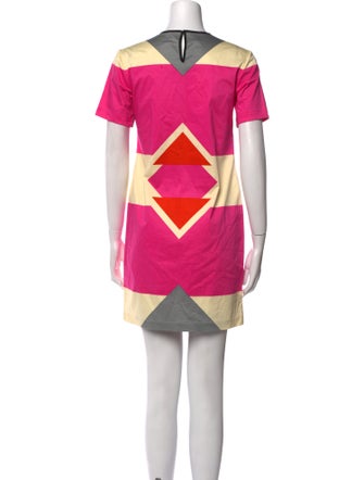 Derek Lam 10 Crosby Colorblock Pattern Mini Dress