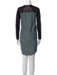 Derek Lam 10 Crosby Crew Neck Knee-Length Dress