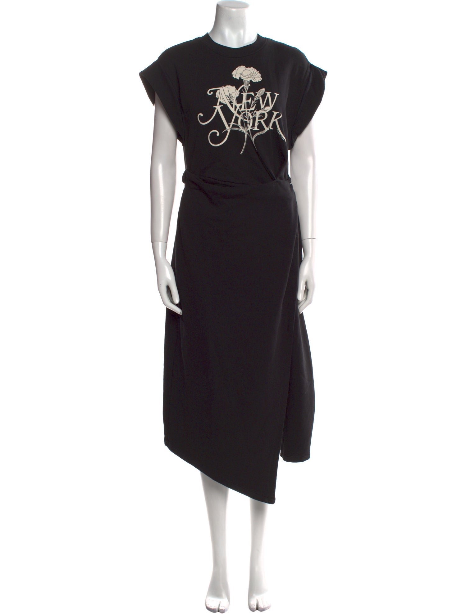 Derek Lam 10 Crosby Graphic Print Midi Length Dress