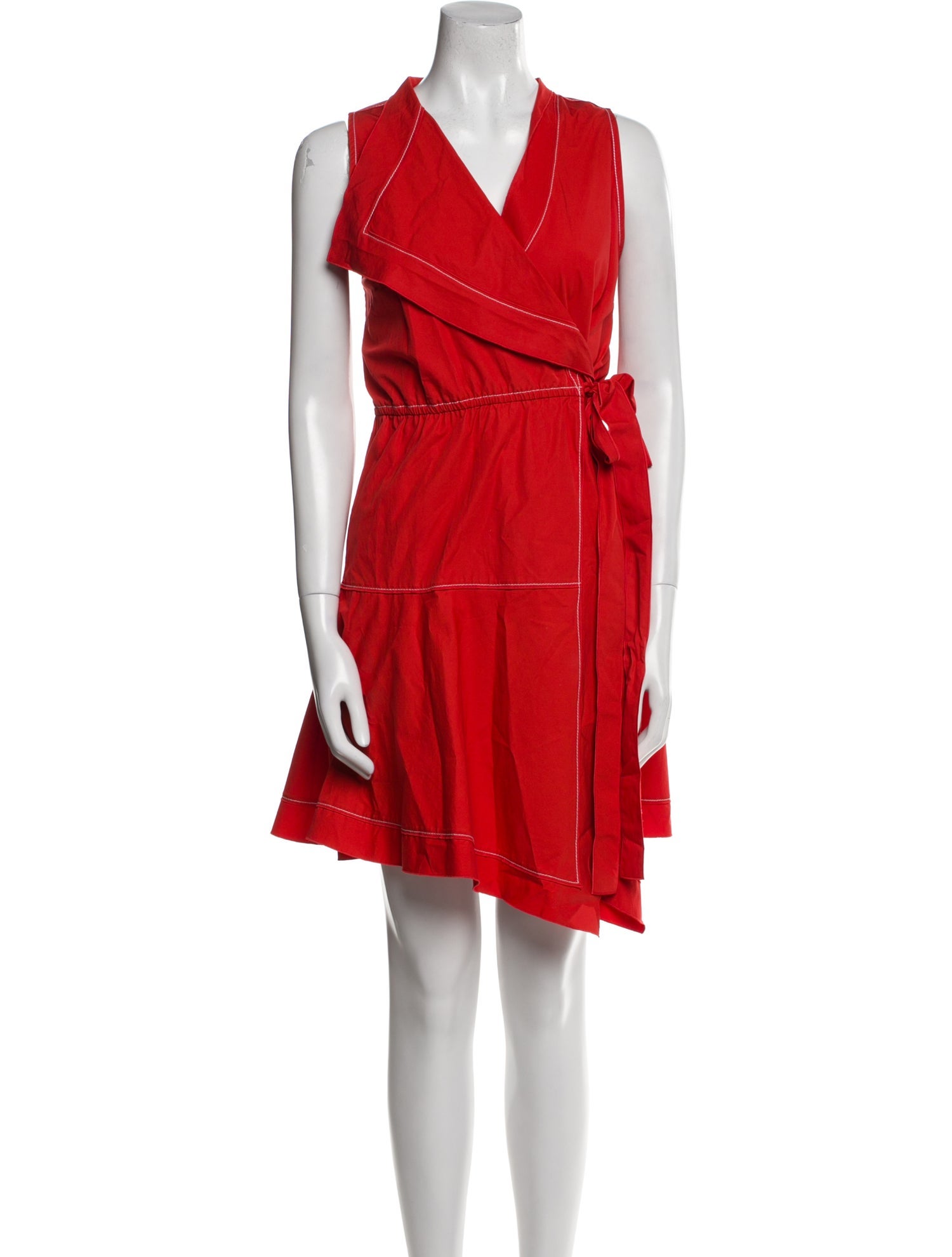 Derek Lam 10 Crosby V-Neck Mini Dress