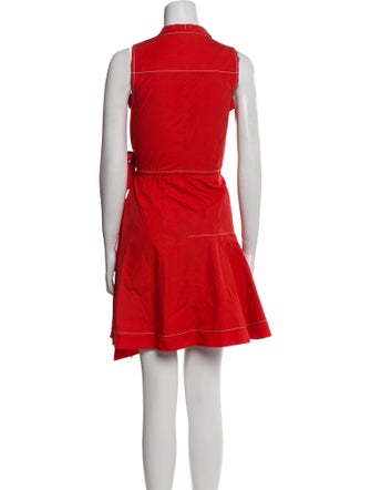 Derek Lam 10 Crosby V-Neck Mini Dress