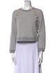 Derek Lam 10 Crosby Mock Neck Three-Quarter Sleeve Sweatshirt
