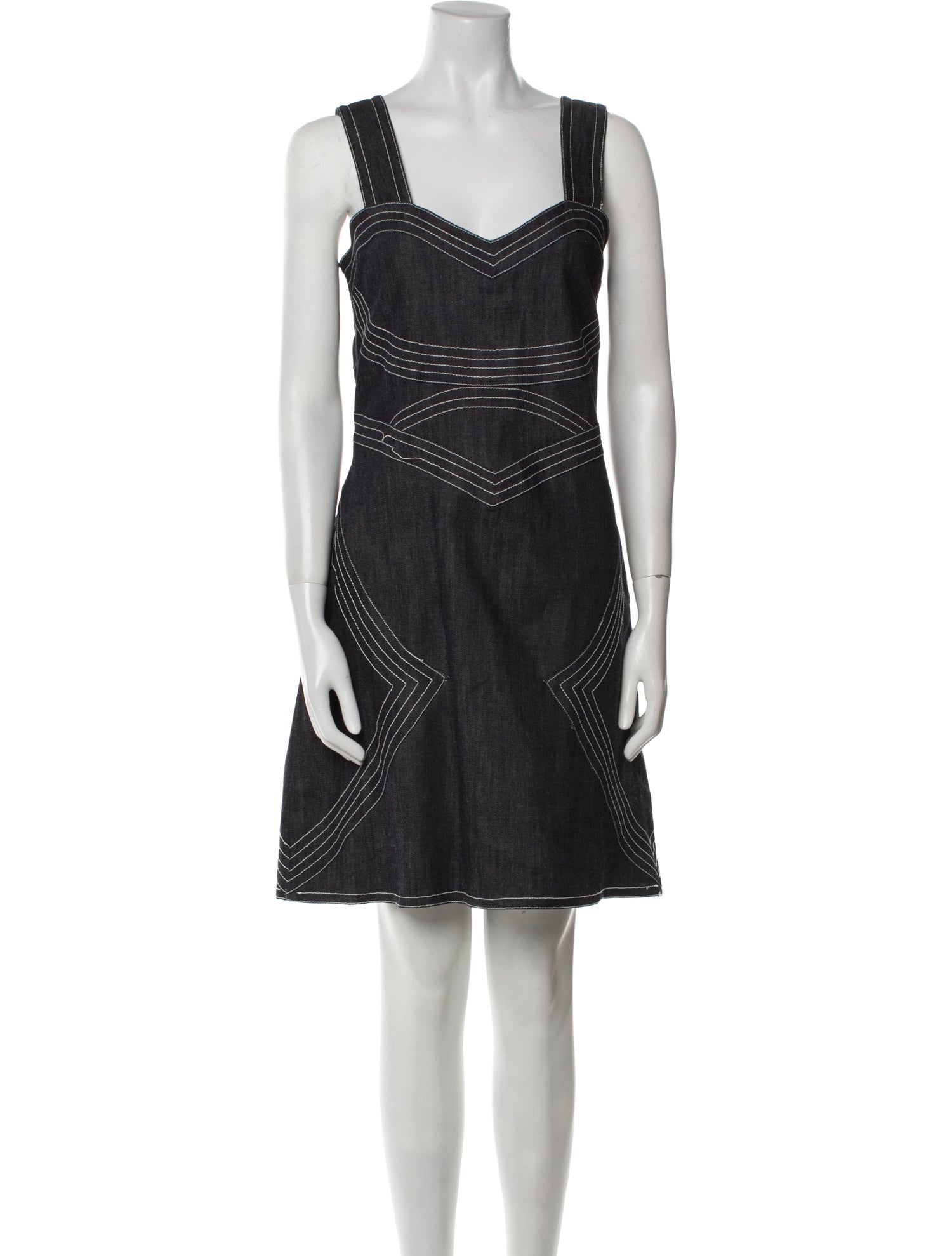 Derek Lam 10 Crosby V-Neck Mini Dress