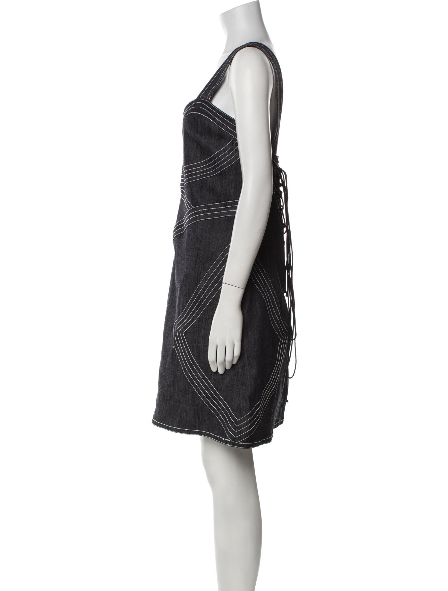 Derek Lam 10 Crosby V-Neck Mini Dress