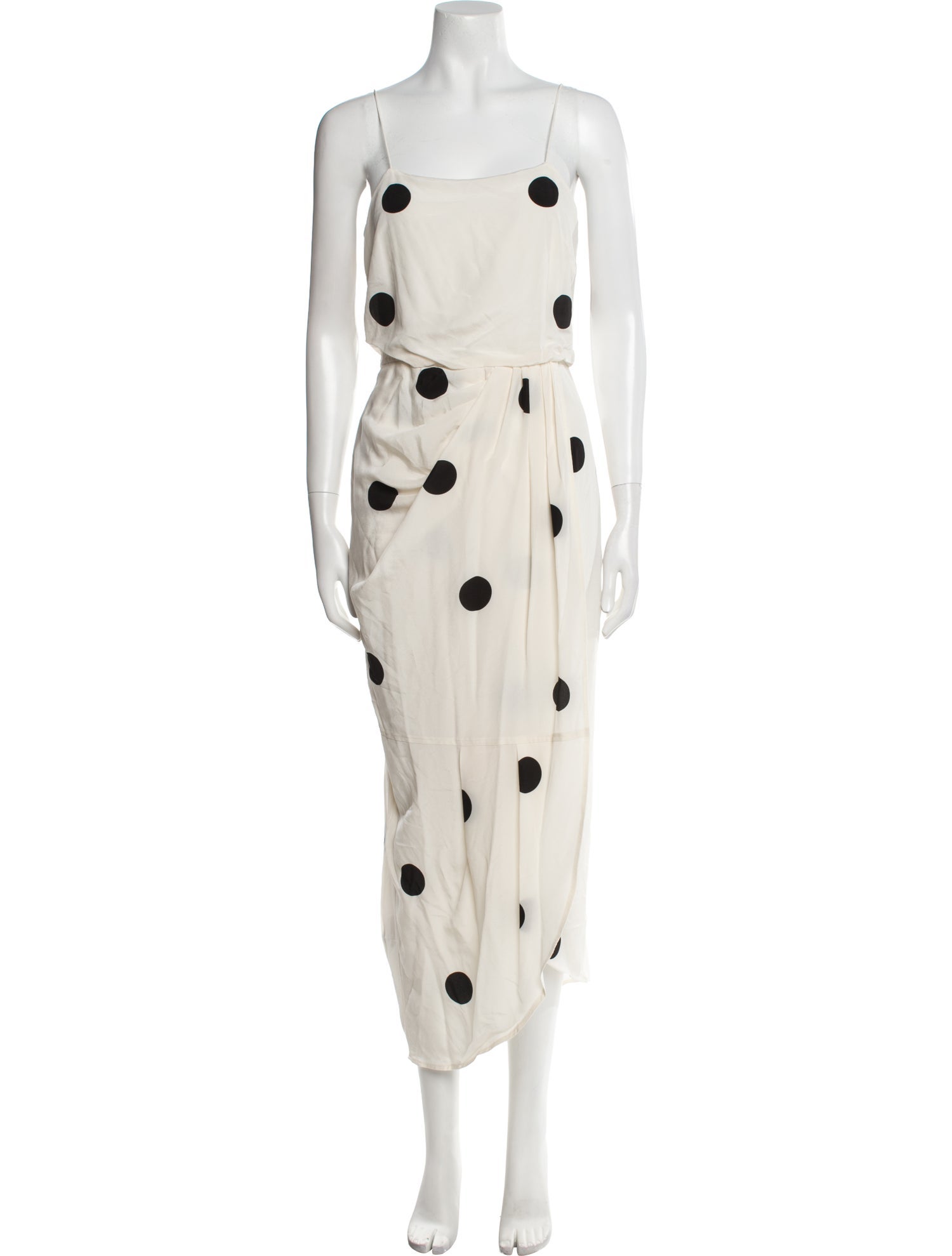 Derek Lam 10 Crosby Polka Dot Print Long Dress w/ Tags